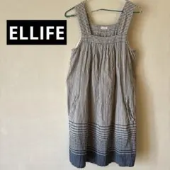 ELLIFEエリフェ　ノースリーブチュニック　リネン100%