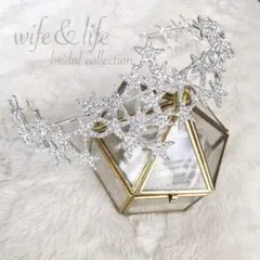 スターモチーフ ヘッドピース ヘッドドレス ウェディング ブライダル 結婚式