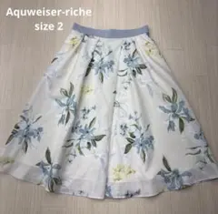Apuweiser-riche アプワイザーリッシェ フラワー タック スカート