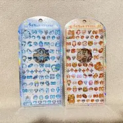 うるちゅるプチシール水色 オレンジ