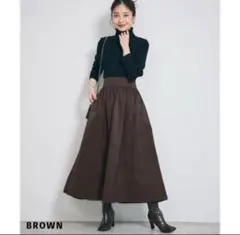 BASEMENT ONLINE タフタフレアスカートのサムネイル