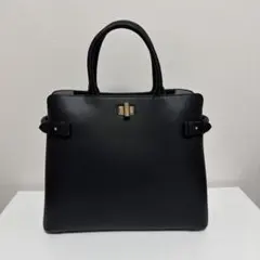 シータパランティカ トートバッグ ターンロック ロゴ刻印 レザー 