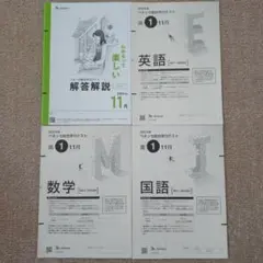 ベネッセ総合学力テスト 高1 11月 英語 数学 国語 3教科 解答解説付