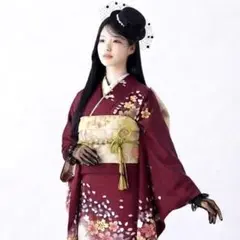 振袖フルセット(8点セット)成人式・古典柄・正絹・ガード加工済