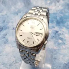 極美 SEIKO 5 7S26-0440 自動巻 デイデイト 裏スケ 純正ベルト - メルカリ
