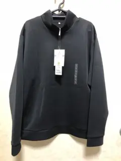 【最終値下げ】スマふわ ハーフジッププルオーバー トレーナー ブラック