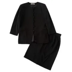 美品 クロエ セットアップスーツ ブラックフォーマル 冠婚葬祭 大きいサイズ