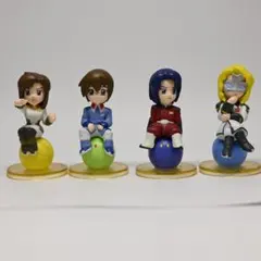 【おまけ付ガンダムSEED キャラプッチ フィギュア 4種 ＋ ハロ台座のみ2点