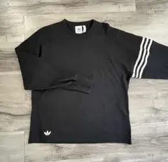 adidas アディダス　アディカラー ブラック ロンT 長袖