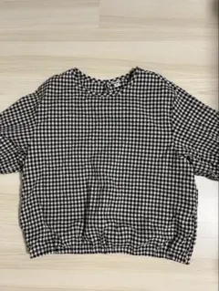 ユニクロ　UNIQLO ブラウス　チェック　ギンガムチェック