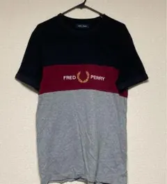 フレッドペリー Tシャツ Sサイズ トリコロール 刺繍