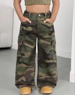 SHEIN 迷彩パンツ 100cm 美品 メルカリ市‼️