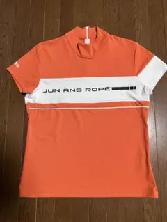 JUN AND ROPE ゴルフシャツ オレンジ Lサイズのサムネイル