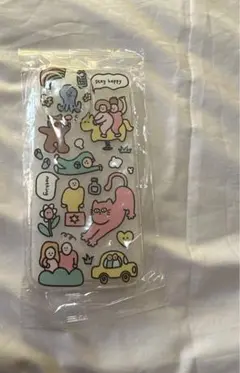 未使用　カラフルなキャラクター　iPhone15ProMax用ケース