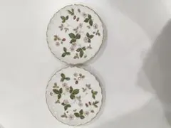 ウエッジウッド ワイルド ストロベリー小皿2枚セット TO.1698