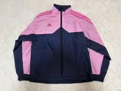 adidas ウィンドブレーカー 140 ネイビー/ピンク
