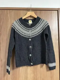 Ray Baems ノルディック柄 ニットカーディガン　グレー