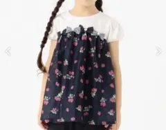 any FAM ドッキングTシャツ　ビジュー付き　リボン　半袖　オンワード樫山のサムネイル