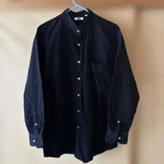 UNIQLO U コーデュロイシャツ Lサイズ 黒 ブラック