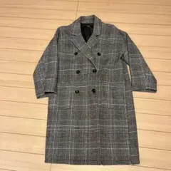 値下げ SUREVE チェック柄 ダブルブレスト チェスターコート