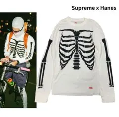 H*式様 Supreme Hanes Bones Thermal Crew 骨