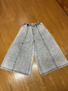 ANTGAUGE デニム ワイドパンツ ケミカルウォッシュ　hughugのサムネイル