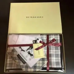 BURBERRY ハンカチ2枚セット ギフトボックス入り