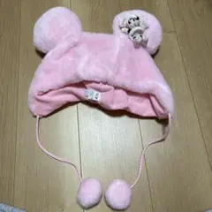 ディズニー ファンキャップ ミニー マスコット付き　ピンク