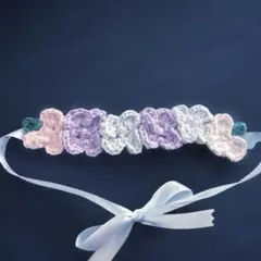 Handmade Hydrangea-style Plush Toy Pet Head Dress Choker