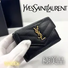 美品✨SAINT LAURENT サンローラン タイニーウォレット 三つ折り財布