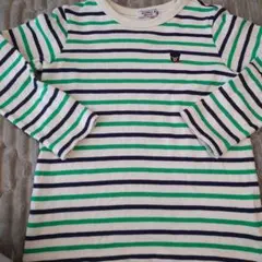 DOUBLE.B ストライプ 長袖カットソー 120