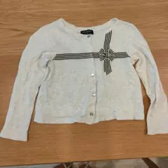 pom ponette リボン付きカーディガン 120