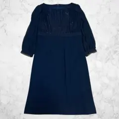 クリスセリーン CHRISCELIN スパンコール　ワンピース　レース　38 黒