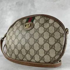 美品✨GUCCI グッチ　シェリーライン　gg柄　pvc ショルダーバッグ
