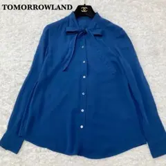 美品♡ シルク100% トゥモローランド ボウタイ 長袖シャツ ブラウス 36