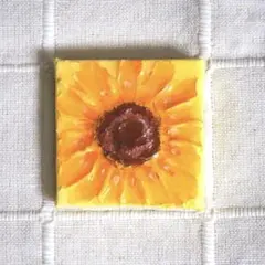ミニキャンバスマグネット ひまわりNo.1