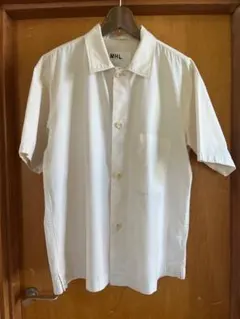 MHL. 21SS　MARGARET HOWELL 半袖シャツ ホワイト Lのサムネイル