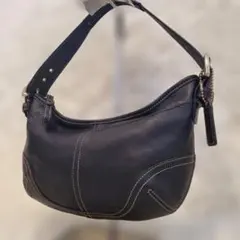 ⭐極美品⭐COACH オールレザー ホーボー アクセサリーポーチ ブラック