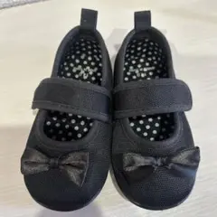 リボン付きブラックフォーマルシューズ　14.0cm