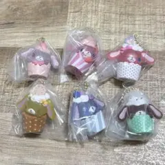 シュガーバニーズ　カップケーキチャーム 【全6種・コンプリート】
