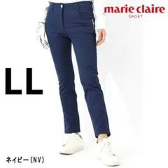 マリクレール　ゴルフパンツ　9分丈　LL　ネイビー　紺　レディース　ゴルフウェア