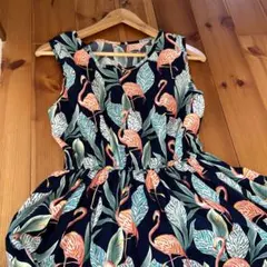 リゾート ノースリーブ ロング ワンピース