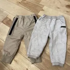 【週末値下げ】【2枚セット】80 ズボン　SIMPLEFREE 西松屋　ベージュ