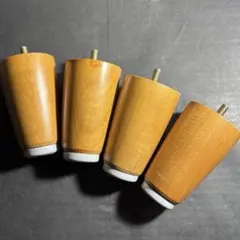 木製 ブラウンM8脚 高さ98mm 底アジャスター付 4本セット⭐︎⭐︎