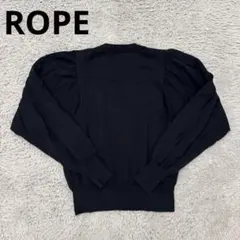 ロペ　ブラック　パフスリーブ ニット 38