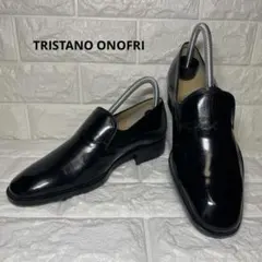 Tristano Onofri ブラック レザー ローファー (TO-100)