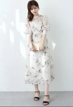 【natural couture】オパールフラワー2way ドレス