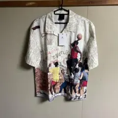 ナイキ マイケルジョーダン キャンプシャツ 半袖シャツ ボタンシャツ アロハ