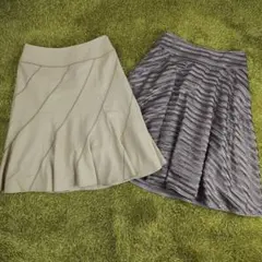 【セット売り】EPOCA スカート サーキュラー フレア ひざ丈 清涼感　38