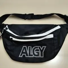 キッズ　ALGY　 ボディバッグ 　ウエストポーチ ブラック　美品のサムネイル